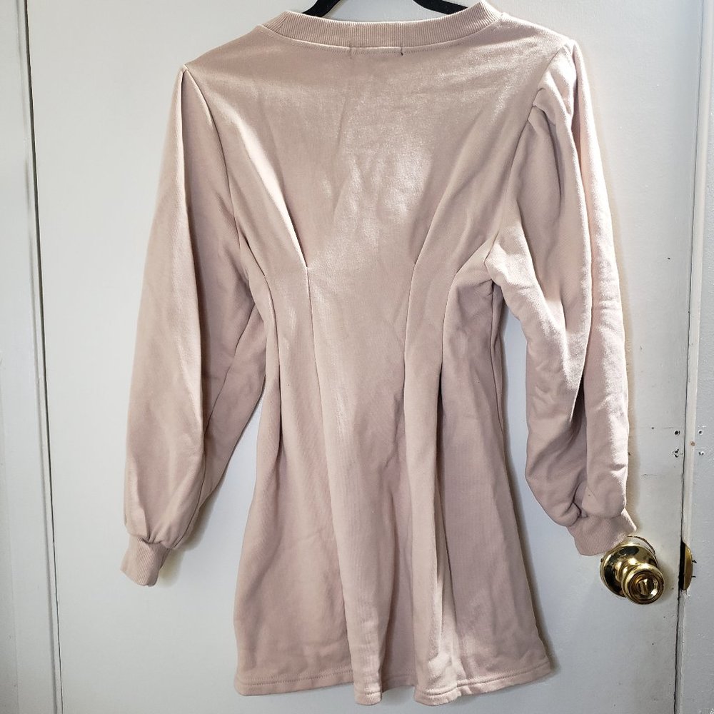Tan Long Sleeve Dress